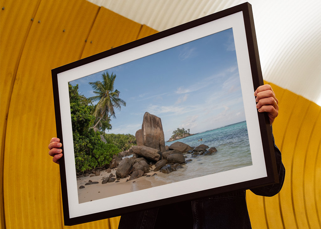 Dream beach in the Seychelles