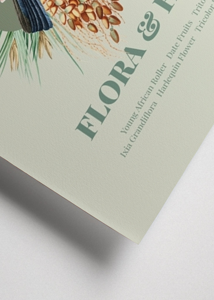 Flora & Fauna with afr. Roller