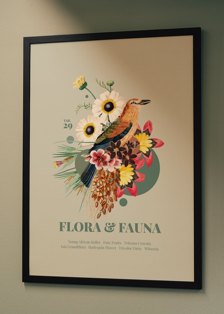 Flora & Fauna with afr. Roller