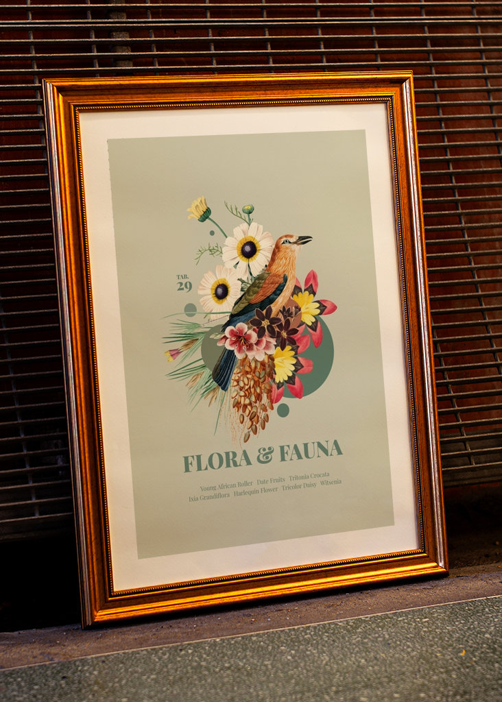 Flora & Fauna with afr. Roller