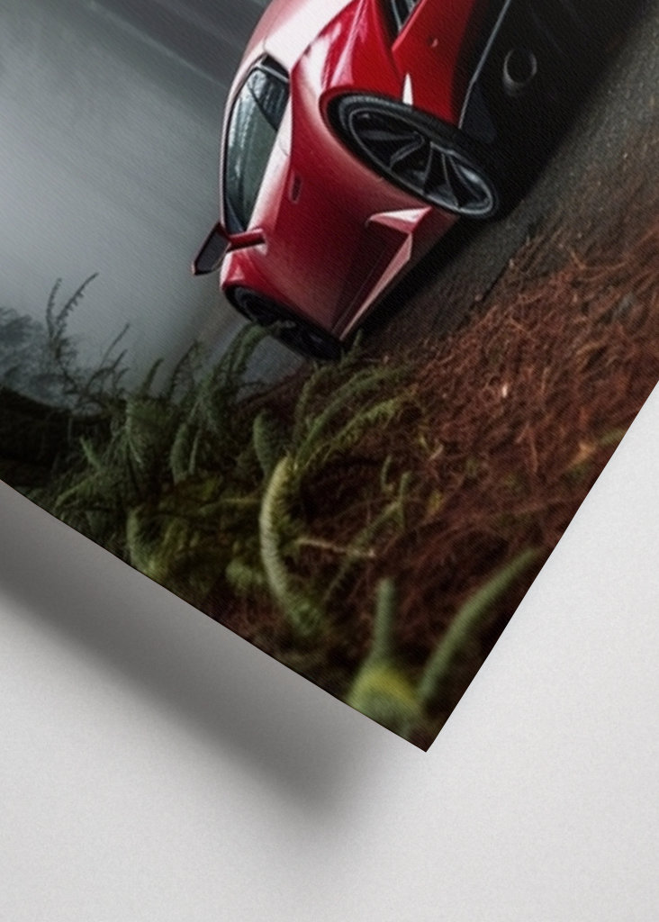 Lamborghini im wald auto