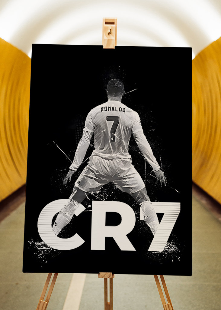 Ronaldo CR7 Football Poster