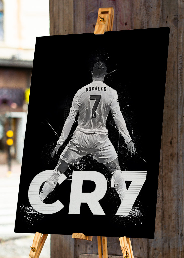 Ronaldo CR7 Football Poster