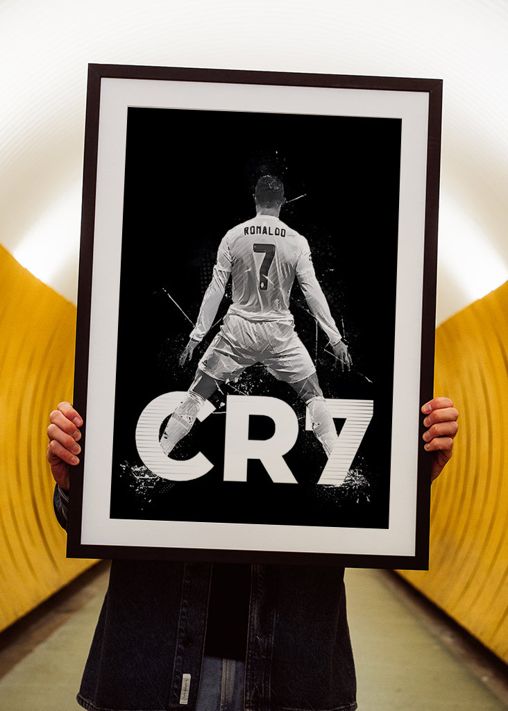 Ronaldo CR7 Football Poster