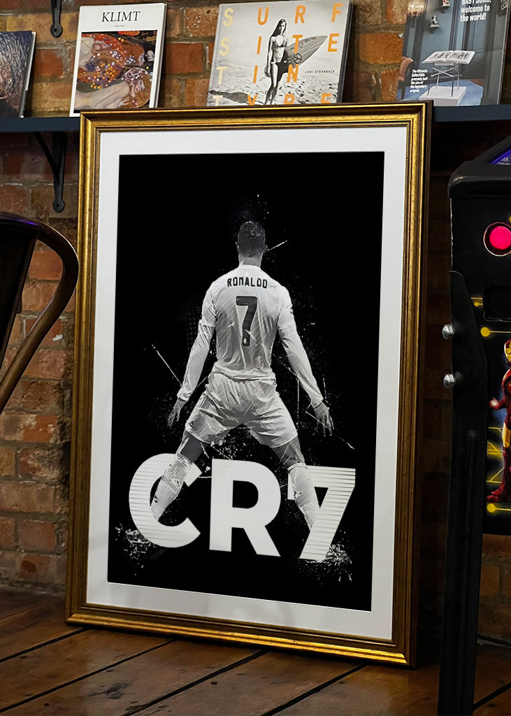 Ronaldo CR7 Football Poster