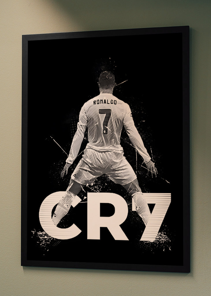 Ronaldo CR7 Football Poster