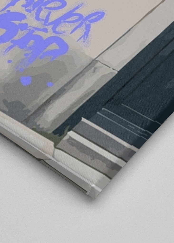 flicka stencil konstmusik