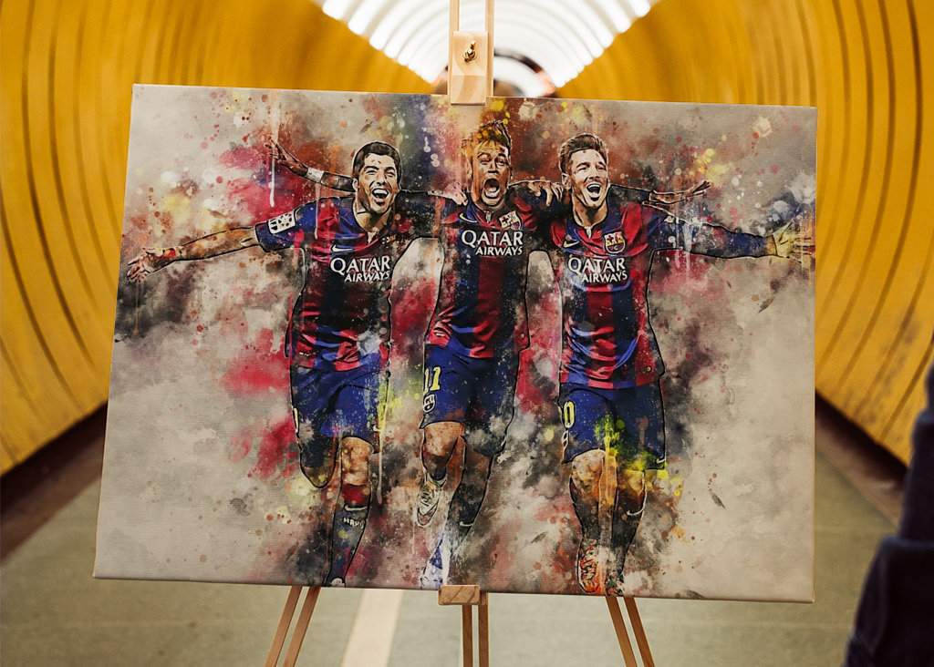 Suarez, Neymar og Messi