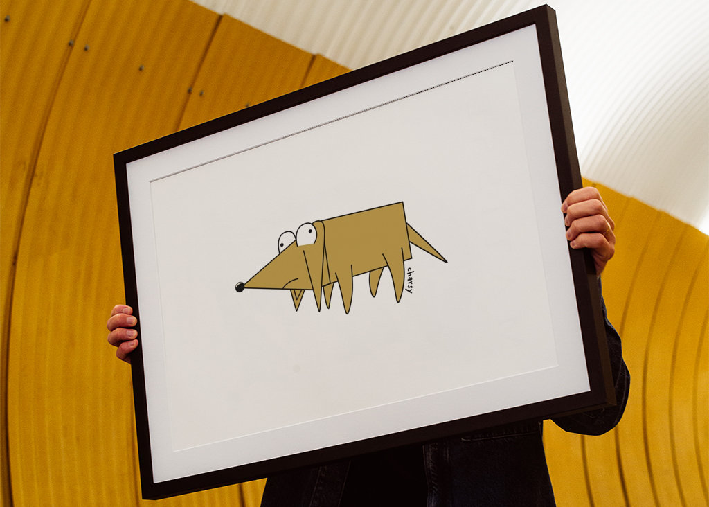 Részeg kis rajzfilm kutya Marty