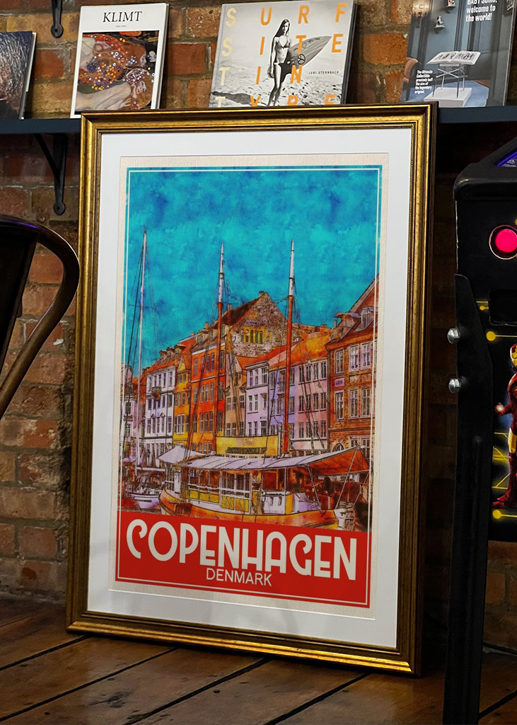 Copenhagen Denmark Travel Art