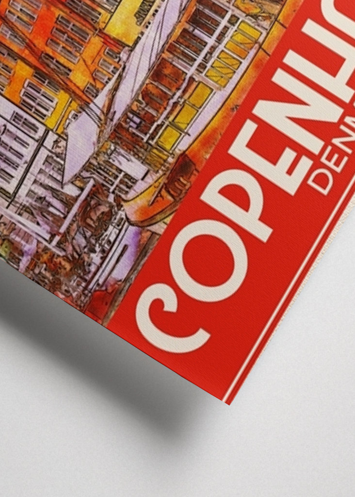 Copenhagen Denmark Travel Art