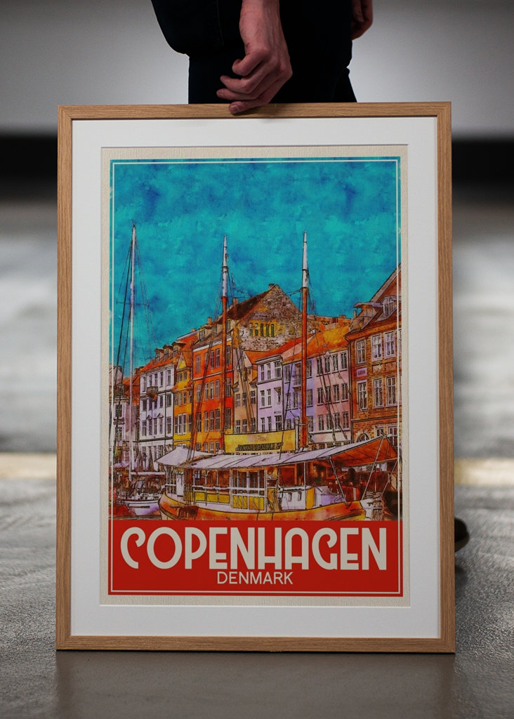 Copenhagen Denmark Travel Art
