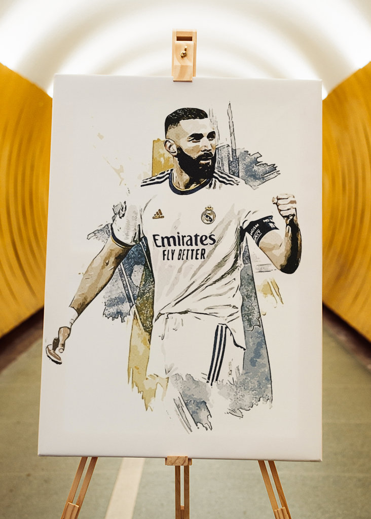 Póster de fútbol de Karim Benzema