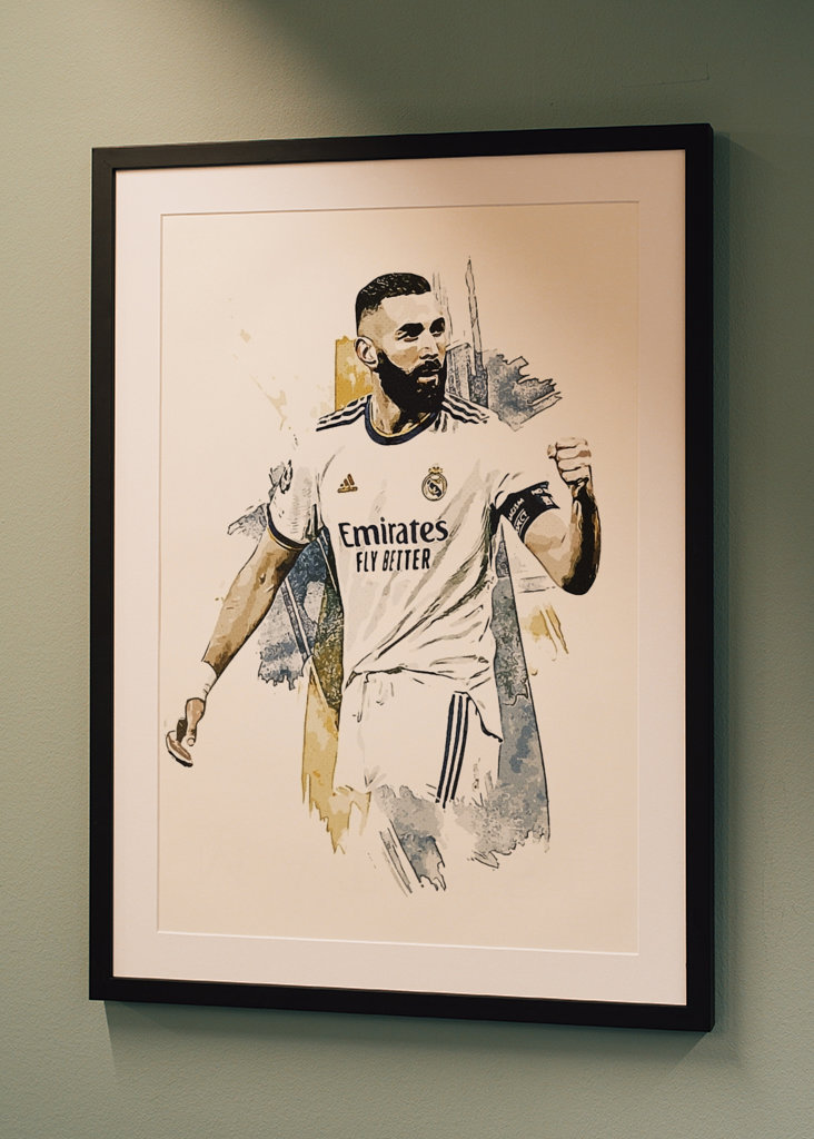 Póster de fútbol de Karim Benzema