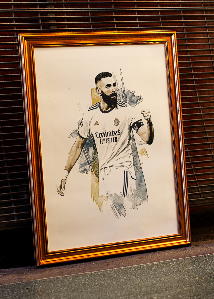 Póster de fútbol de Karim Benzema