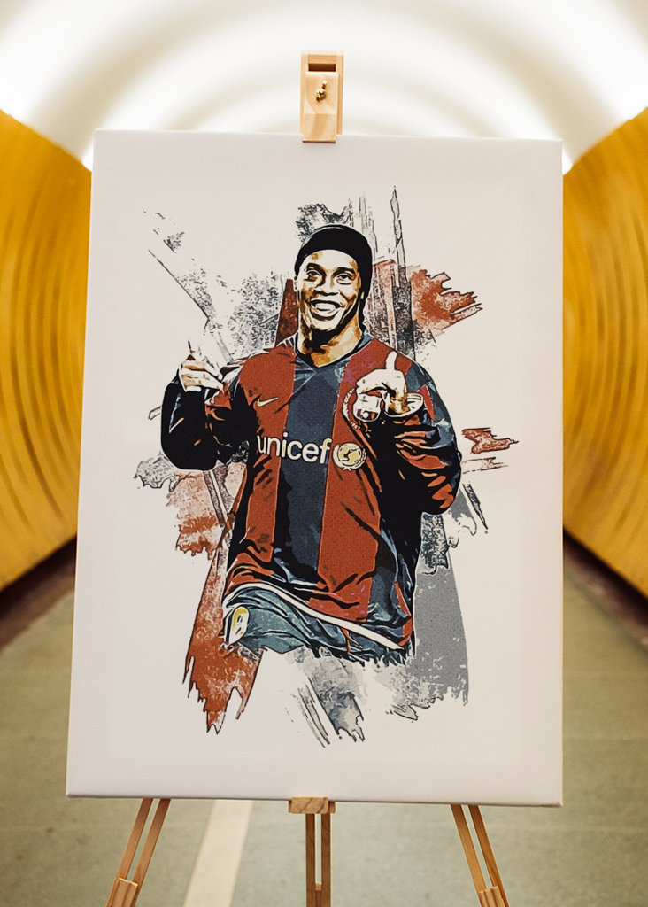 Ronaldinho Barcelona Poster