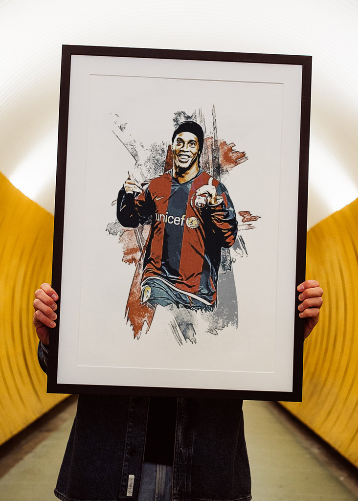 Ronaldinho Barcelona Poster