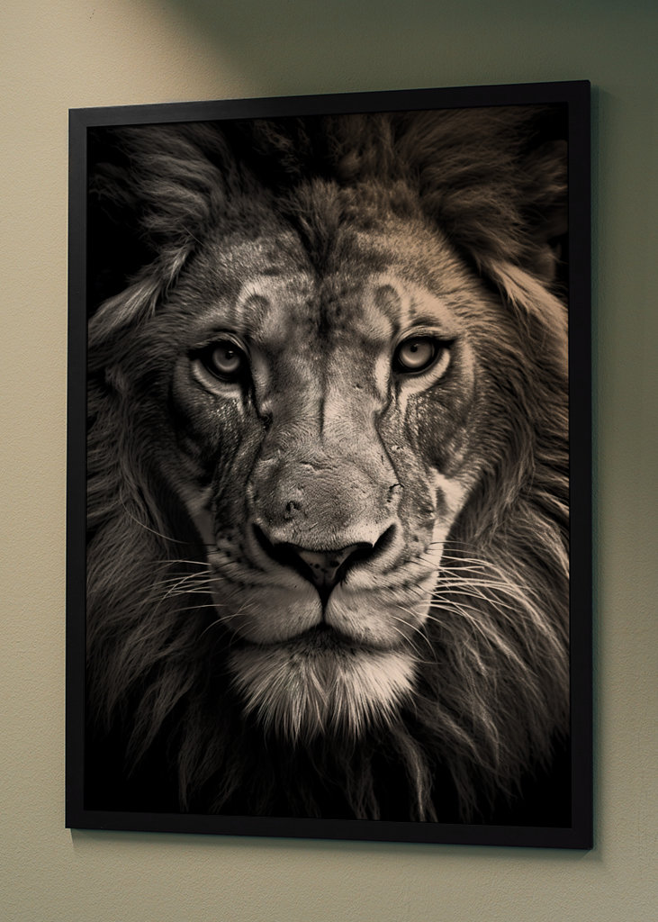 Lion Black & White