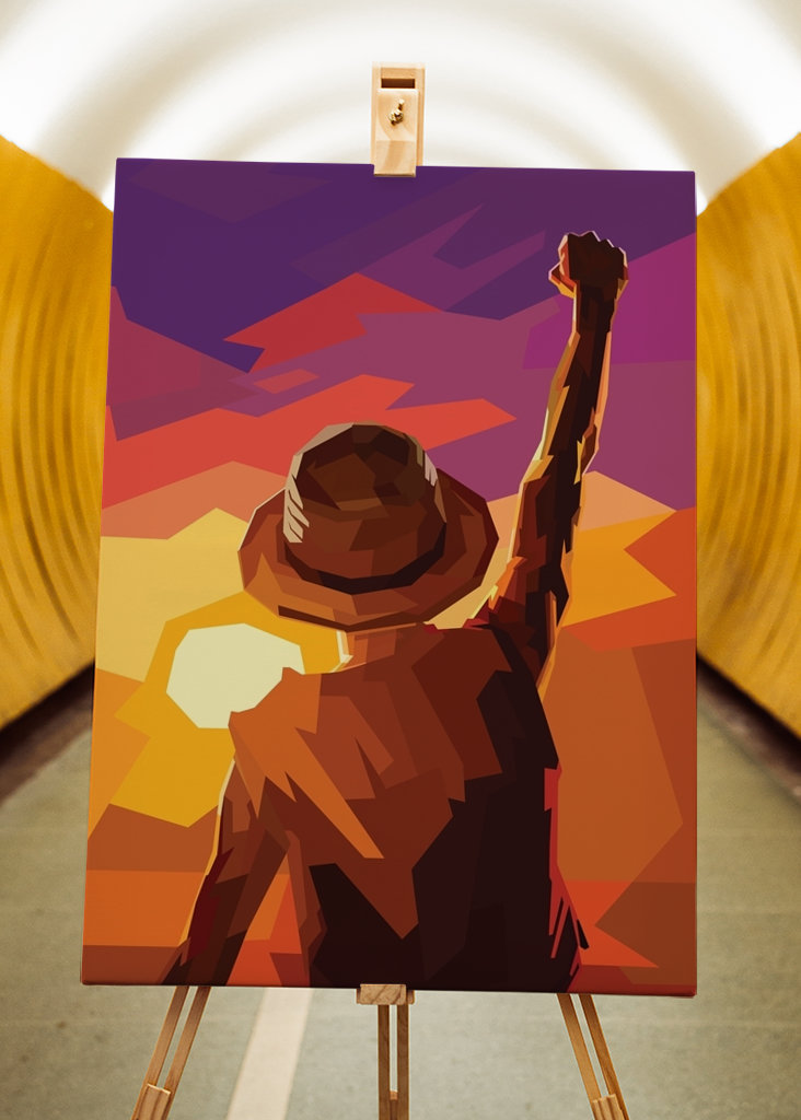 Luffy Ve Vektorové Umění 