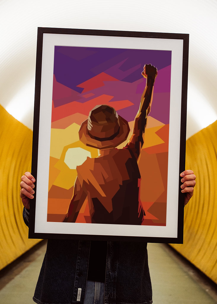 Luffy Ve Vektorové Umění 