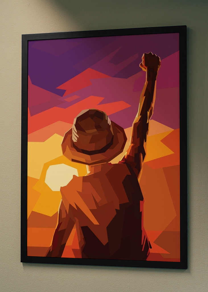 Luffy Ve Vektorové Umění 