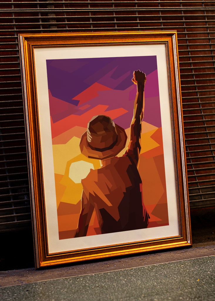 Luffy Ve Vektorové Umění 