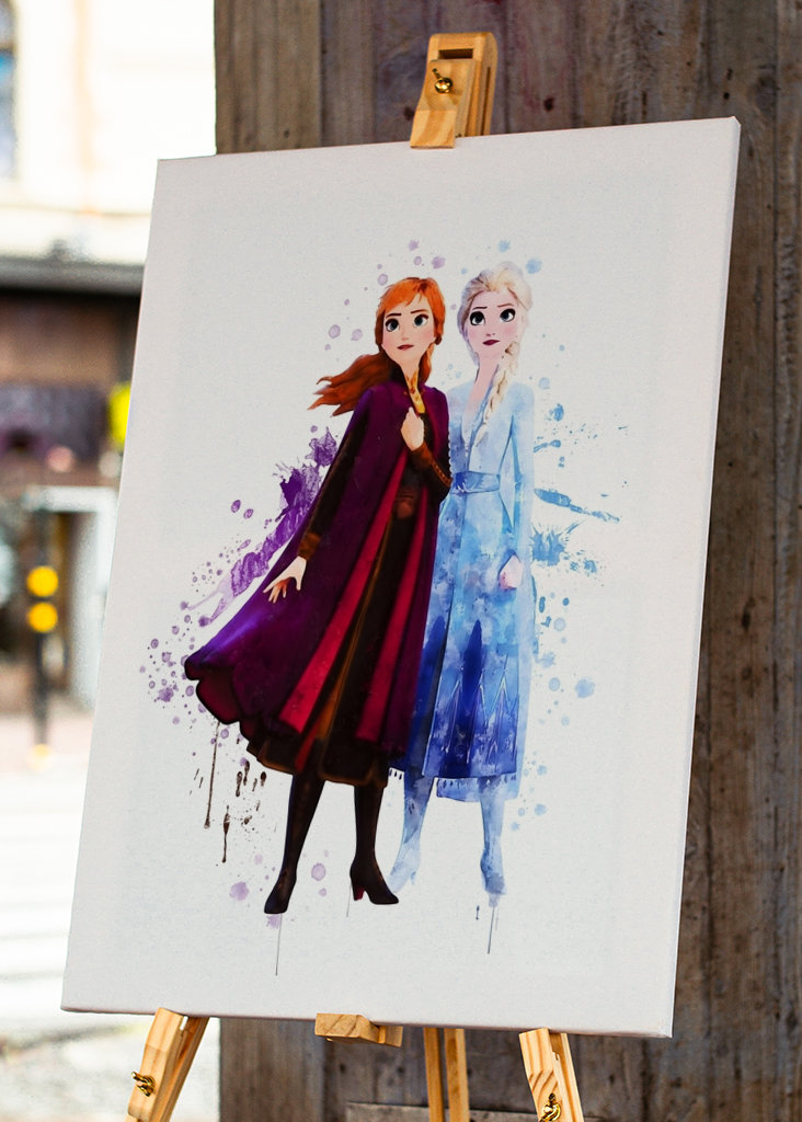 Princess Anna and Elsa Poster