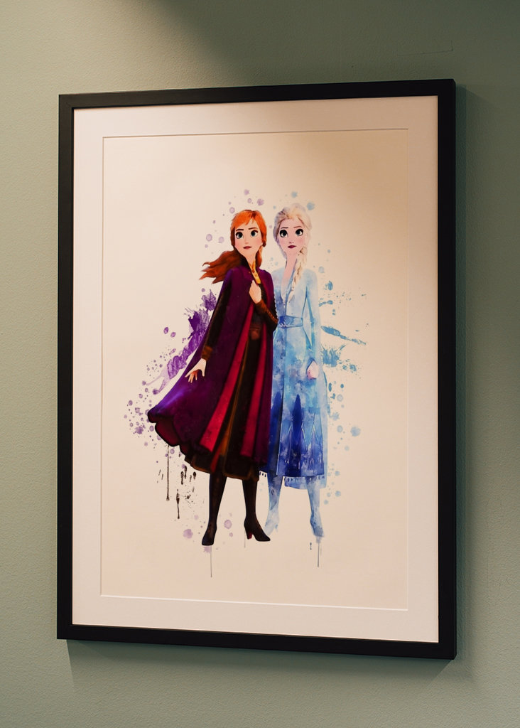Princess Anna and Elsa Poster