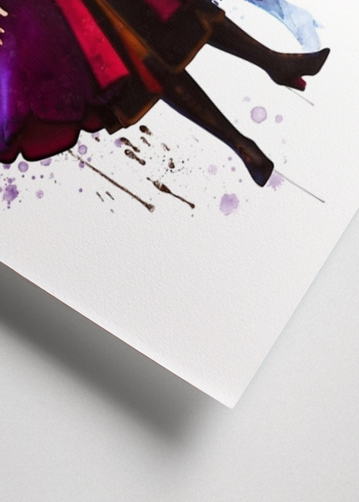 Princess Anna and Elsa Poster