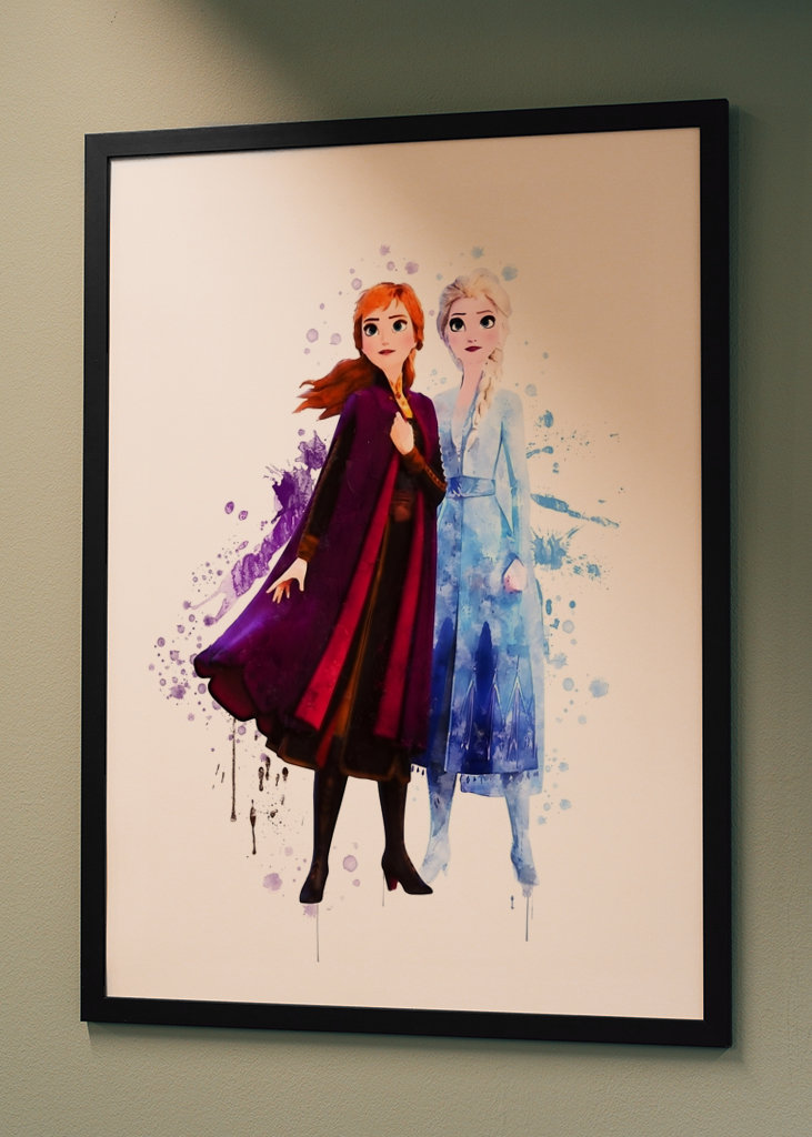 Princess Anna and Elsa Poster