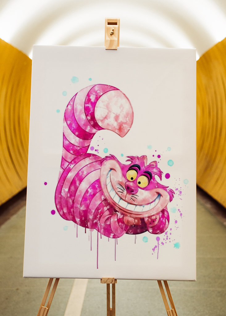 Cheshire Cat Watercolor