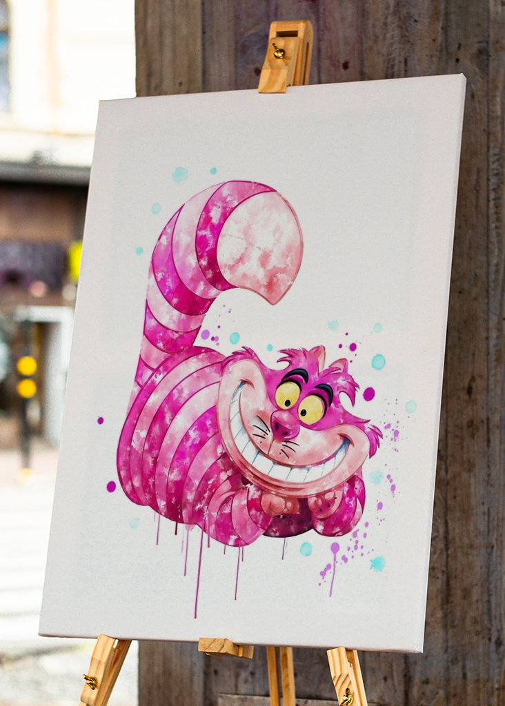Cheshire Cat Watercolor
