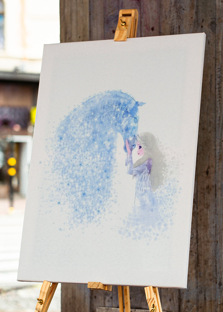 Dessin animé de la princesse Anna et Elsa