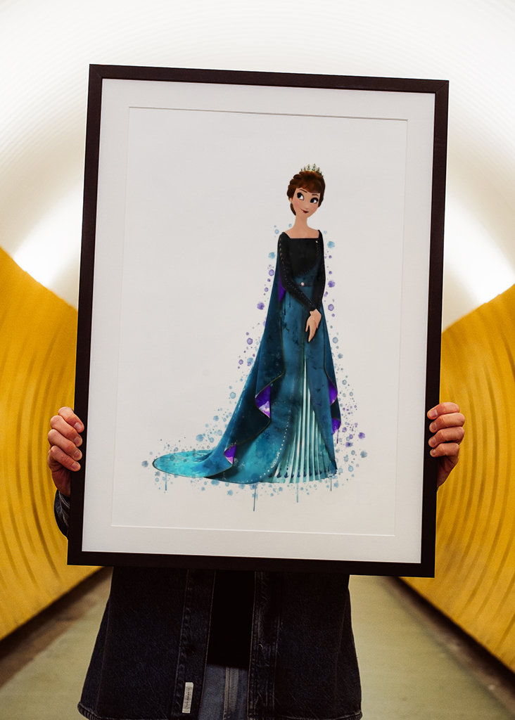 Prinsessan Anna och Elsa tecknad film