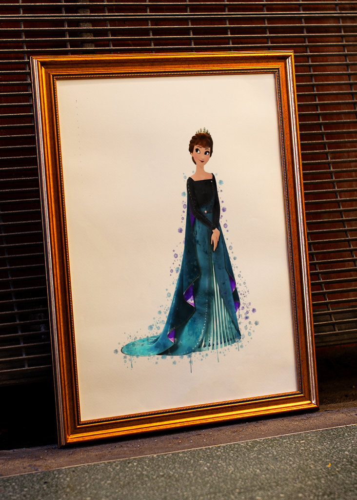 Prinsessan Anna och Elsa tecknad film