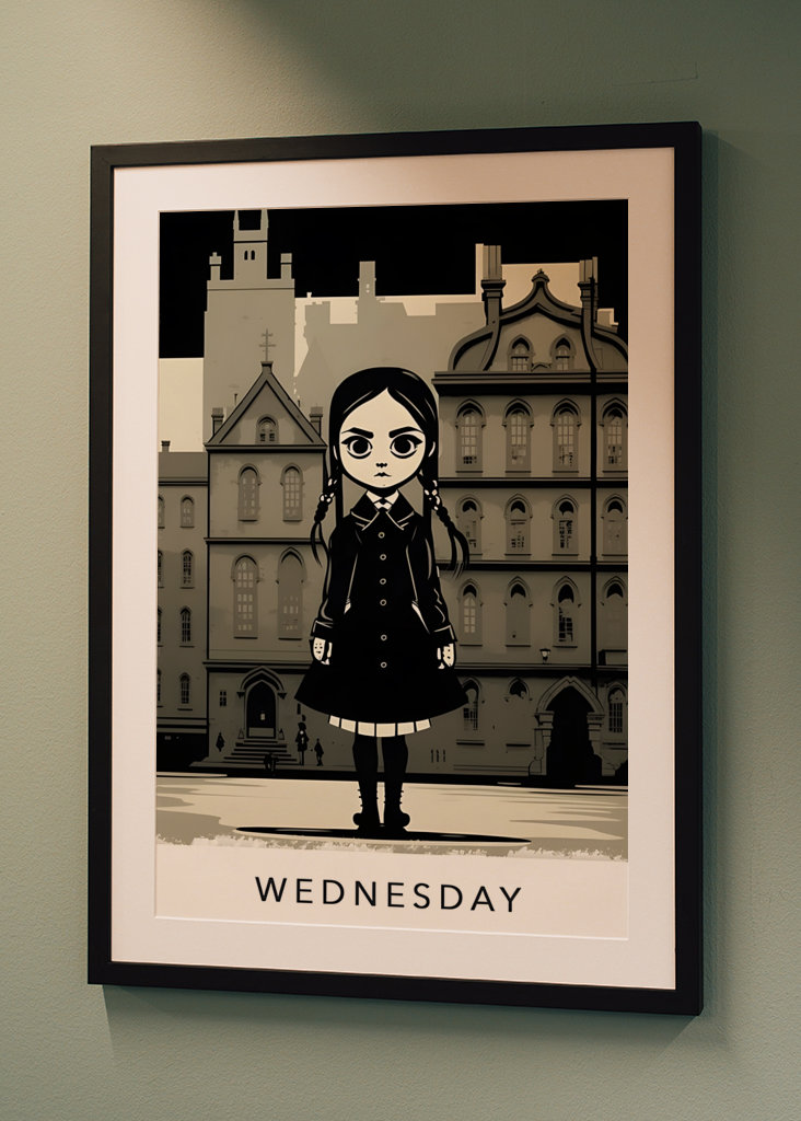 Onsdag Addams plakat