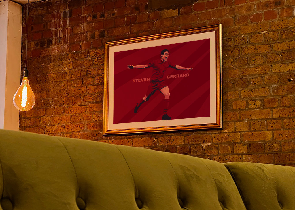 Steven Gerrard in Vektorgrafiken