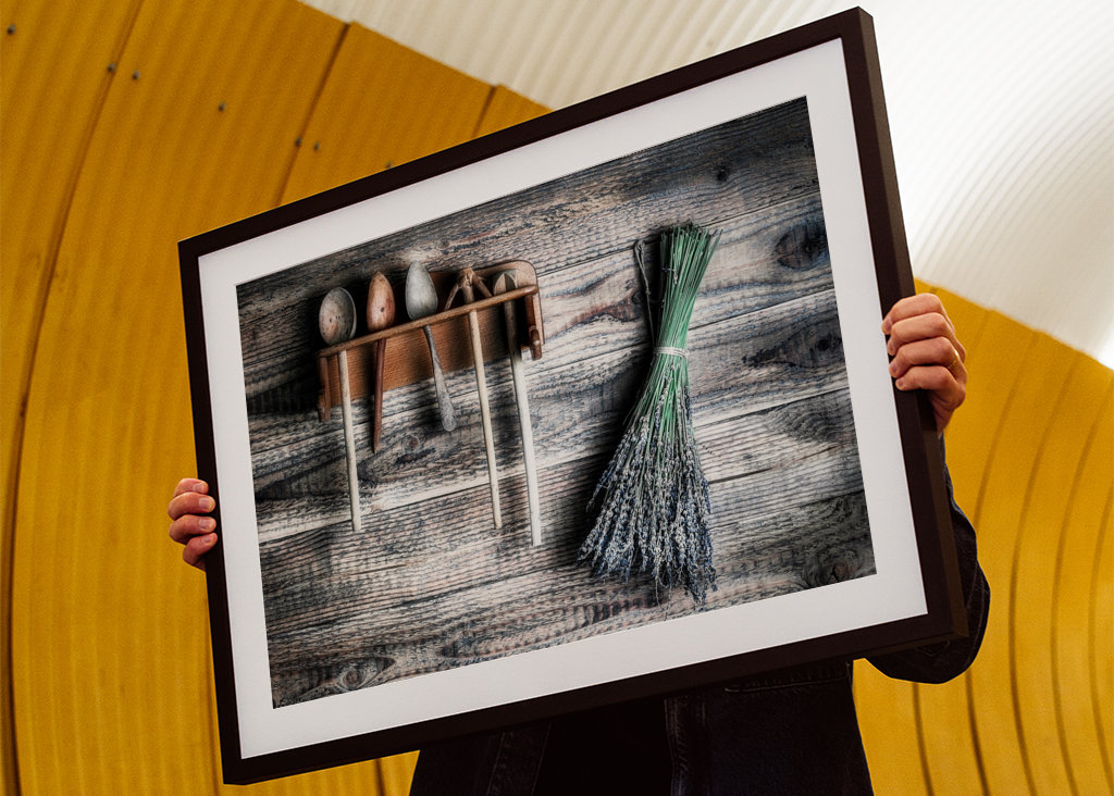 rustic kitchen scene
