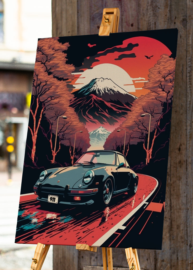 Porsche 911 Retro Painting