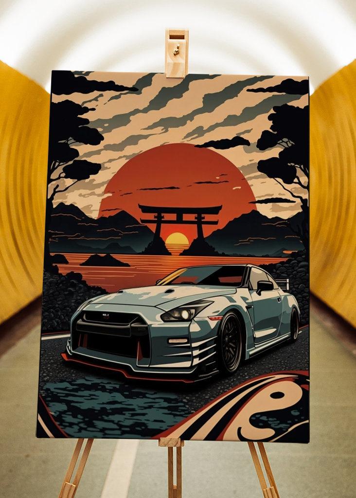 Nissan Skyline GTR R35 Retro