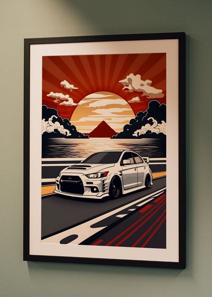 Mitsubishi Lancer Evo Retro 