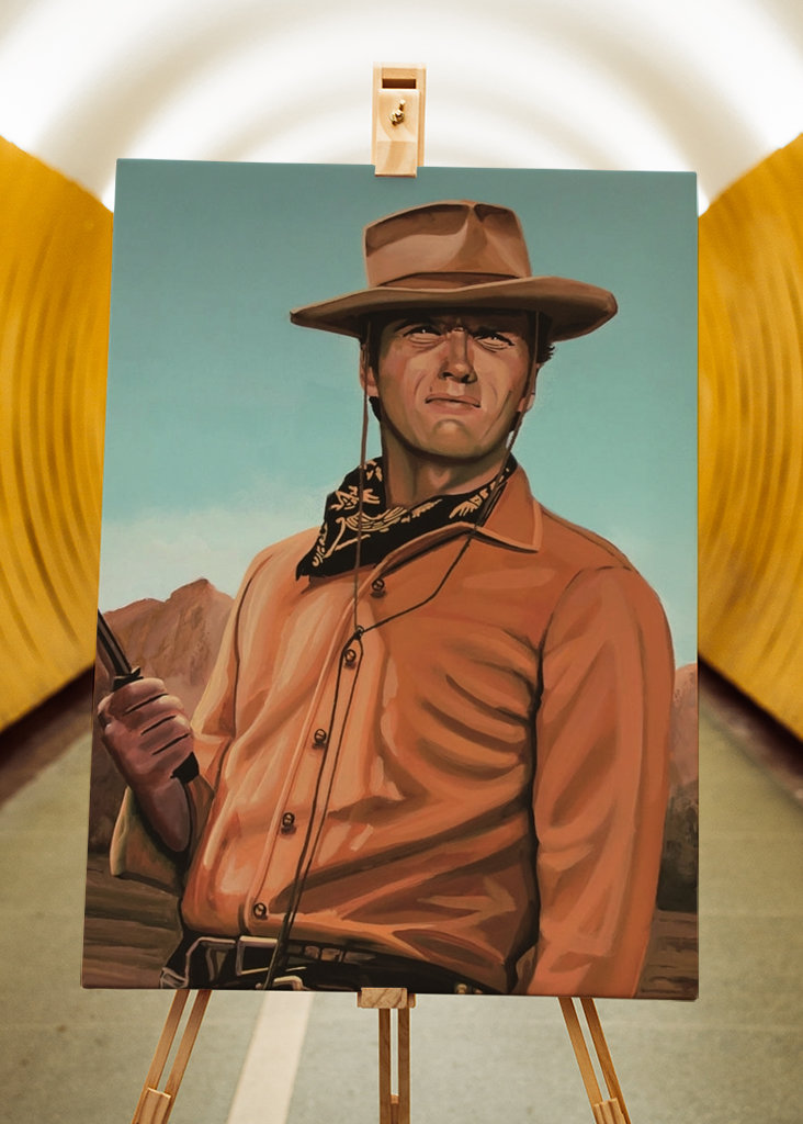 Clint Eastwood Gemälde