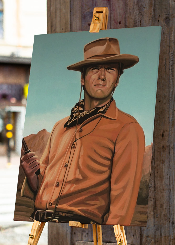 Clint Eastwood Gemälde