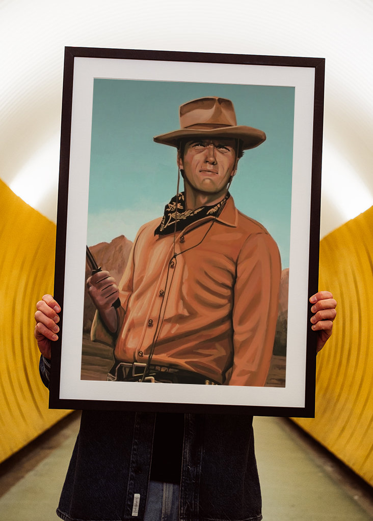 Clint Eastwood Gemälde