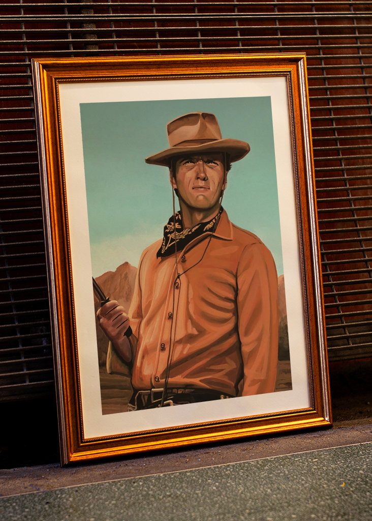 Clint Eastwood Gemälde