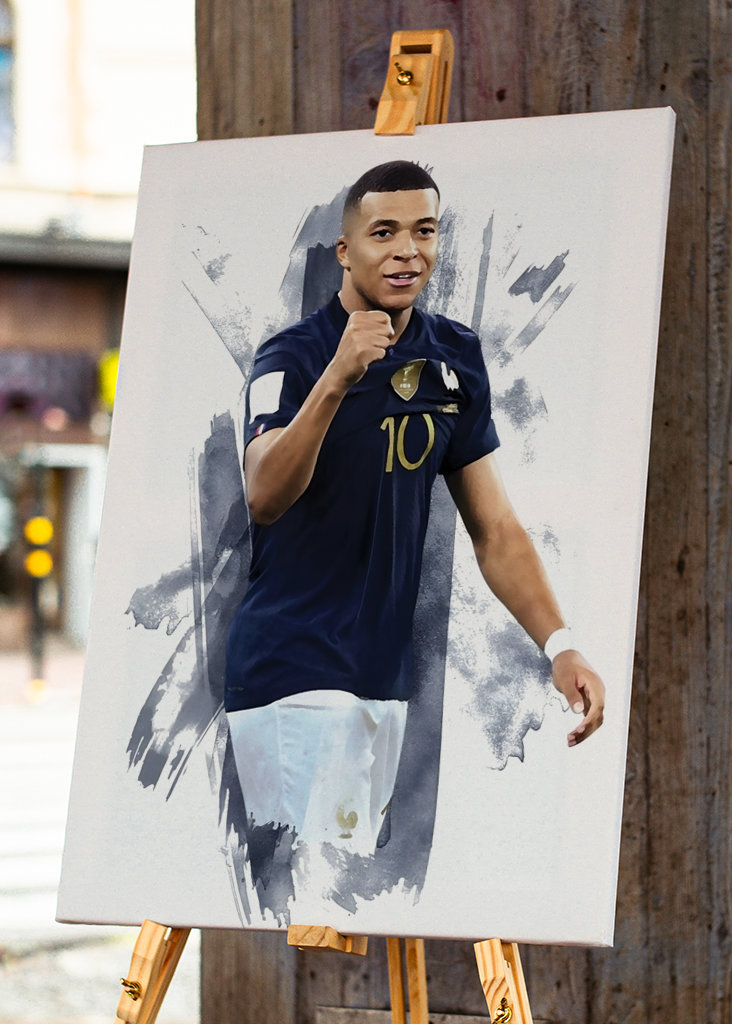 Mbappe France Poster