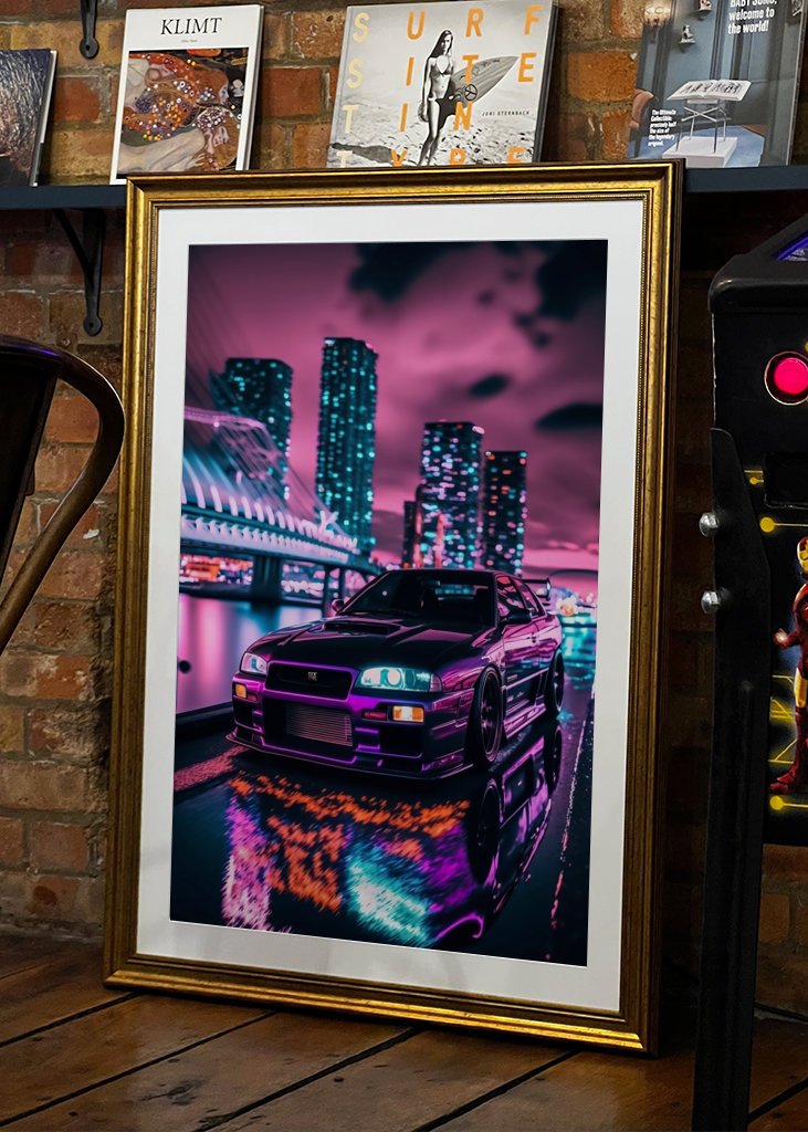 R34 Neon Night Tokyo Drift