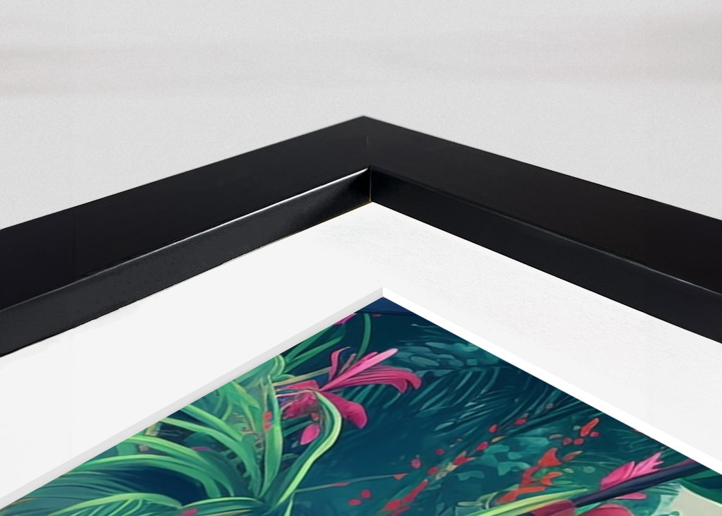 Tropický prales s květinami