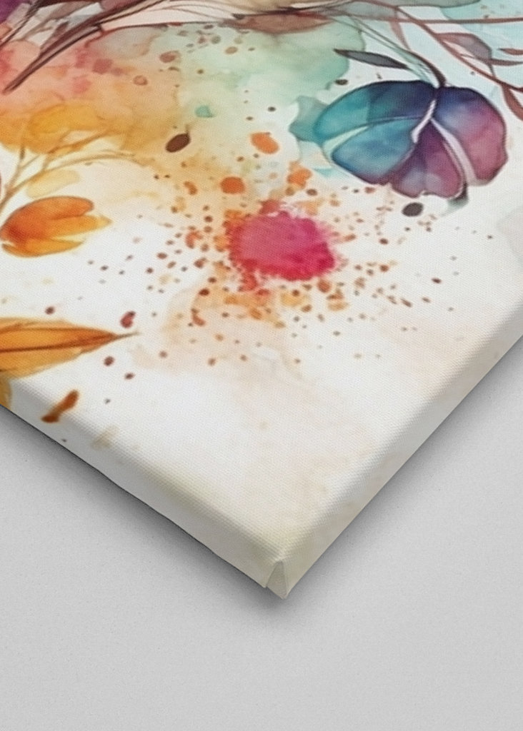 The colorful feather Flowers