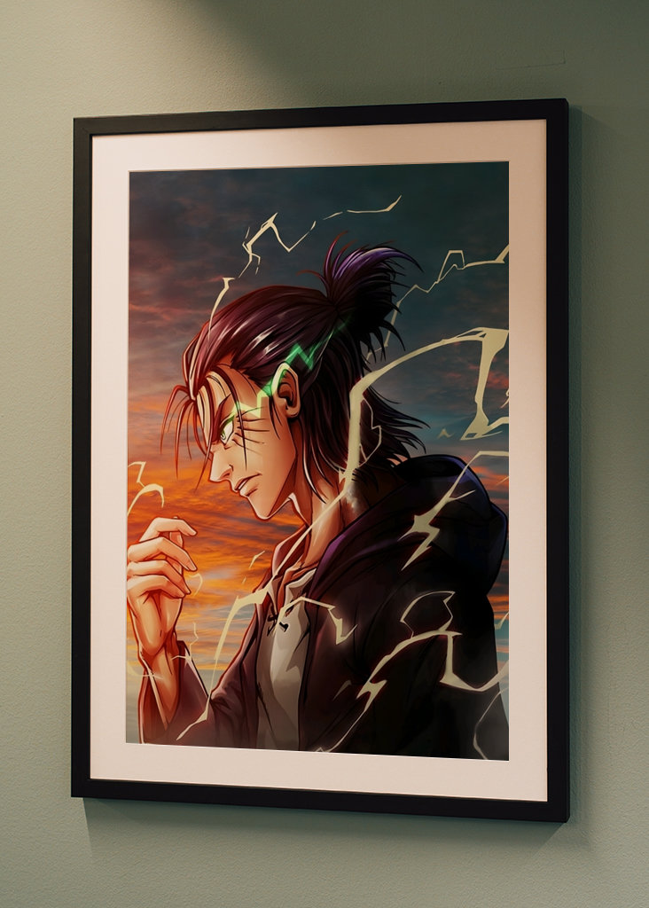 Eren Yeager útočí na Titána 